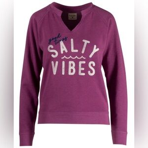 Salt Life Women's Vibin Crew
Raglan Sweatshirt, Small , Berry